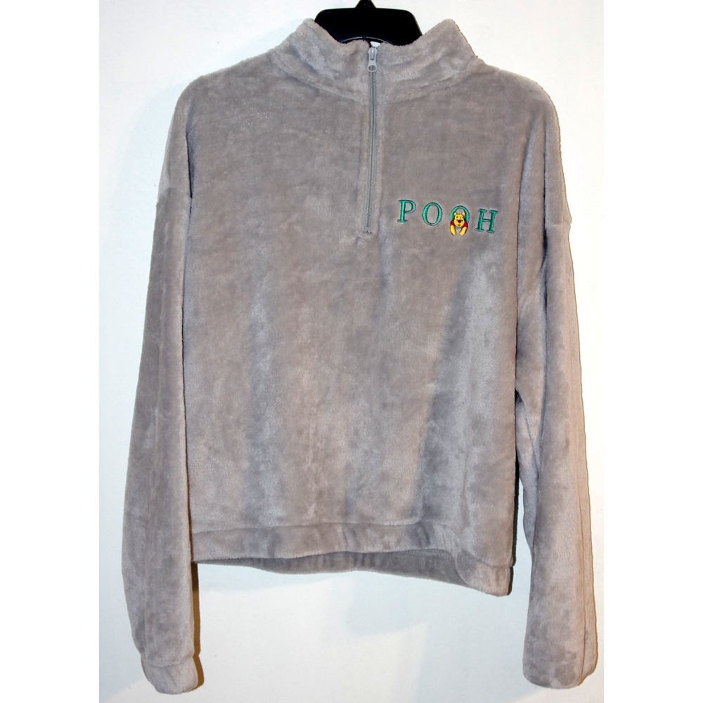 Disney Winnie the Pooh‎ Soft Fleece Sweatshirt Embroidered L EUC